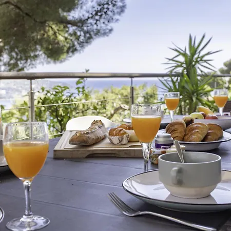 S13 Staywizus - Panoramic Cap Ferrat View For 8 Ac Parking & Bbq فيلة *