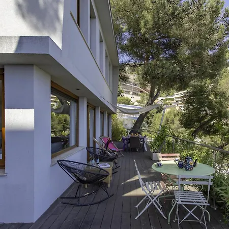 S13 Staywizus - Panoramic Cap Ferrat View For 8 Ac Parking & Bbq *