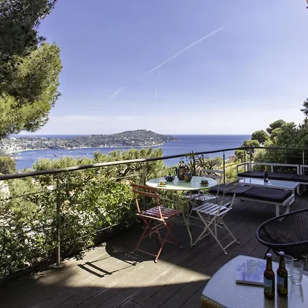 S13 Staywizus - Panoramic Cap Ferrat View For 8 Ac Parking & Bbq
