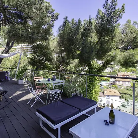 فيلة S13 Staywizus - Panoramic Cap Ferrat View For 8 Ac Parking & Bbq *